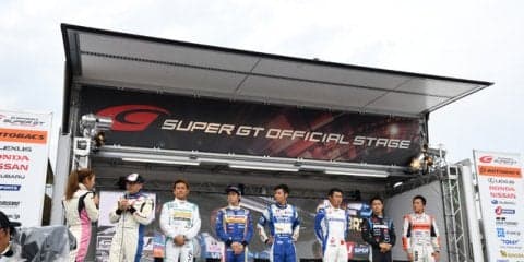 【SUPER GT 第4戦】晴天でレースをしたい…予選TOP3ドライバートークショー