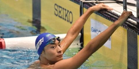 入江陵介、背泳ぎ200ｍで7位「まだ力不足」…松田丈志がエール「めっちゃ応援してる」