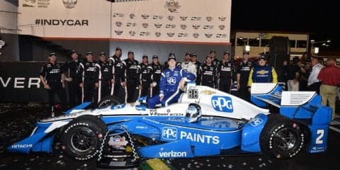 【INDYCAR 第15戦】ニューガーデン今季4勝目、初王座に向け前進…琢磨は序盤アクシデントに巻きこまれる