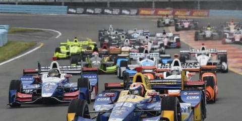 【INDYCAR 第16戦】アレクサンダー・ロッシが今季初優勝、ホンダ勢1-2-3…琢磨は予選4位も決勝でトラブル