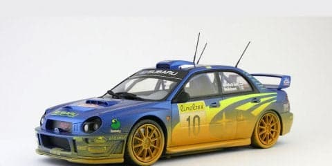 京商のダイキャストモデル8月新製品：インプレッサWRC ウェザリング塗装バージョンが登場