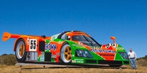 カリフォルニアに新たなランドマーク、巨大なマツダ 787B 出現