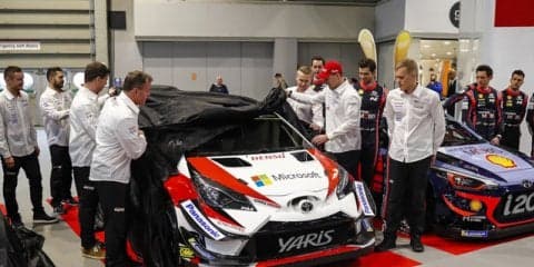 【WRC】トヨタが2018年仕様 ヤリスWRC を公開…主な改良点はフロントの空力と冷却系