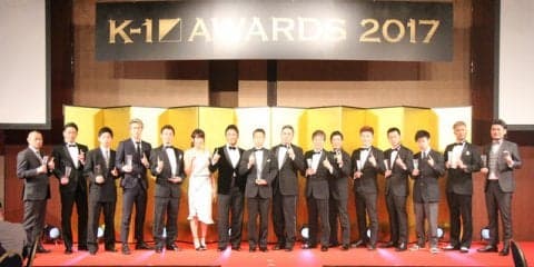 K-1スーパー・バンタム級王者の武居由樹、最優秀選手賞を受賞