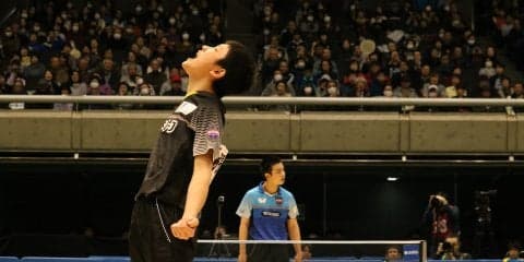 張本「チョレイ復活」でまず一冠  男子ジュニアの部で完全優勝【全日本卓球2018】