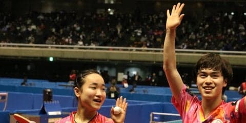 森薗政崇・伊藤美誠ペアが１ゲームも落とさずミックス初優勝【全日本卓球2018】