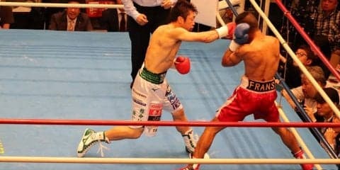 ボクシングスーパーフライ級・八重樫が復活戦で２ラウンドＴＫＯ勝利