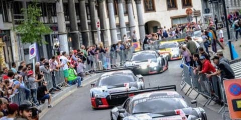 鈴鹿10時間耐久の木曜、出場マシンの公道パレードを実施…土日は「泡トラ」併催