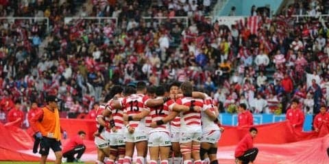 栃ノ心関、ラグビー日本代表VSジョージア代表戦の特別応援サポーターに就任