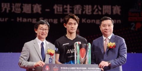 吉村和弘（愛工大）悲願のワールドツアー初優勝【ITTFワールドツアー・香港オープン男子最終結果】