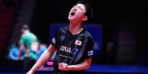 張本智和 五輪金メダリストを圧倒！元世界王者を破る金星＜卓球・中国OP＞