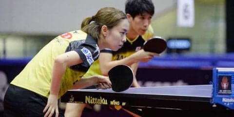 吉村・石川ペア貫禄のストレート勝ちで決勝進出を決める＜卓球・ジャパンOP＞