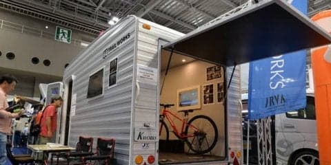 マルチユースの国産トレーラー『トレイルワークス520』…東京キャンピングカーショー2018