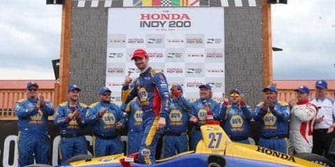 【INDYCAR 第13戦】アレクサンダー・ロッシが今季2勝目…琢磨は序盤にヒットされて後退17位