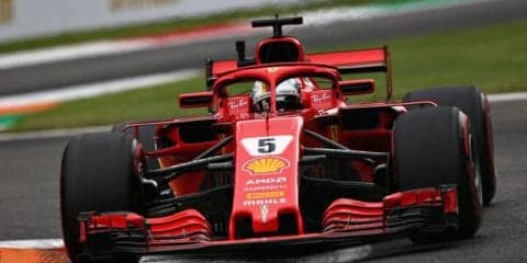 【F1 イタリアGP】母国GPでフェラーリ好調スタート、ベッテル、ライコネンがワンツースタート