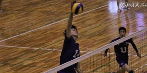 早大にフルセットで白星献上　連勝は５で止まる／秋季関東大学１部リーグ戦