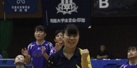 【卓球部】 女子は同大に大金星！男子は関西連覇確定！