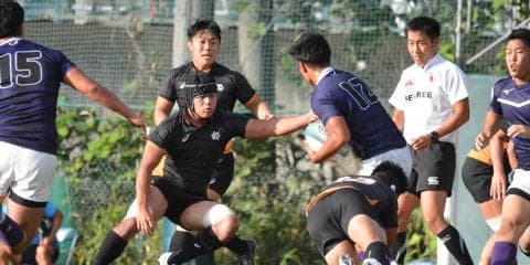 【ラグビー】進化したタックル炸裂！粘りのディフェンスで明大から白星／関東大学ジュニア選手権ＶＳ明大Ｊｒ．   