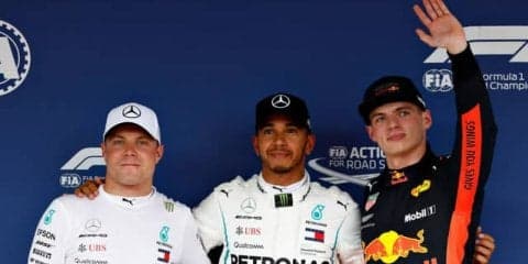 【F1 日本GP】雨が降る直前に1分27秒台を叩き出したハミルトンがポールポジション、トロロッソ・ホンダが6-7位
