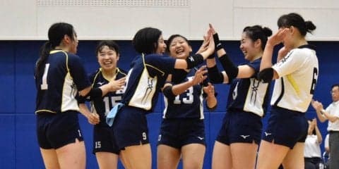 【バレーボール部女子】 格上帝塚山大相手に敗北も、手応えあり