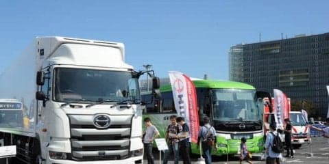 ライダー「なりきり」やタイヤ交換体験、人気のはたらくクルマ…東京モーターフェス2018［フォトレポート］