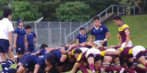 【ラグビー部】点差つけ勝利するも悔しさ残る試合