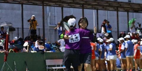 【ソフトテニス部女子】『さよなら、“最強の４年生”』　チームの大黒柱であり、姉貴分。インカレで輝き放った加藤幸奈の人間性に…VIVA！