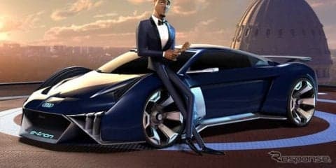 アウディから完全自動運転EVスポーツ『RS Q e-tron』…アニメ映画『スパイズ・イン・ディズガイズ』に登場