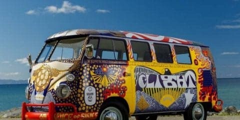 VW タイプ2、1969年ウッドストックフェス仕様のレプリカ…3年かけて完成