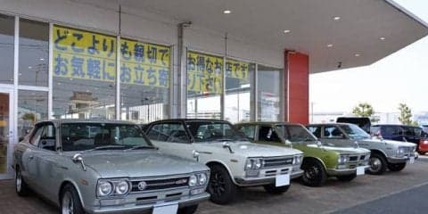 希少な初代 ローレル が生まれ故郷の村山工場跡地に集う