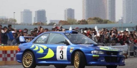 今年もインプレッサWRCが登場！ 新井敏弘がお台場で全開アタック…モータースポーツジャパン2019