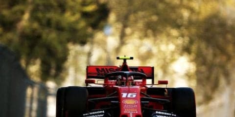 【F1 アゼルバイジャンGP】ルクレールがトップタイム、フェラーリがワンツー発進