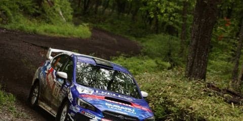 全日本ラリーモントレー：初日、荒れた路面で新井敏弘が2位以下を引き離し独走へ