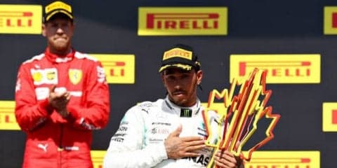 【F1 カナダGP】トップチェッカーを受けたベッテルはペナルティ、ハミルトンが今季5勝目を記録