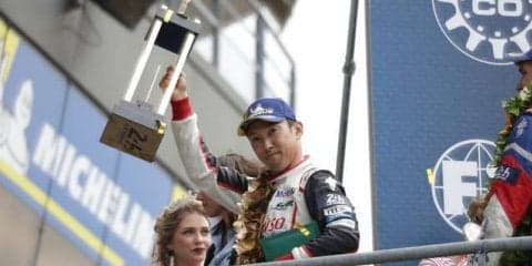 【ルマン24時間】2年連続優勝、世界王座獲得のトヨタ中嶋一貴…「可夢偉組との切磋琢磨を誇りに思う」