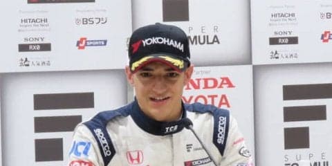 【スーパーフォーミュラ 第4戦】快速新人アレックス・パロウ、富士のウエット予選を制し初ポールポジション獲得
