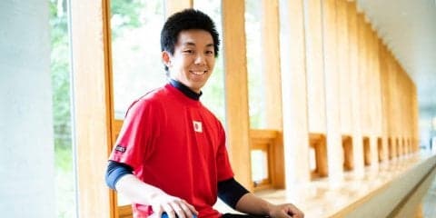 ゴールボールの若きエース金子和也。様々な思いを込め一球入魂を誓う