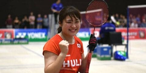 パラバドミントン里見紗李奈が初出場Ｖ。鈴木亜弥子は銀で強さを見せた