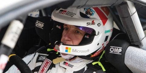 WRCラリーGB：シェイクダウンはミークがトップ。2番手に地元エバンスら3人が並ぶ