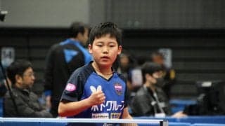 松島輝空、ベスト16進出　インターハイ準優勝校レギュラー下す＜全日本卓球2020＞