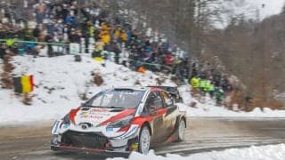 WRCモンテカルロ：チーム内バトルを制しエバンスが首位浮上。オジエは4.9秒差の総合2位で最終日に挑む