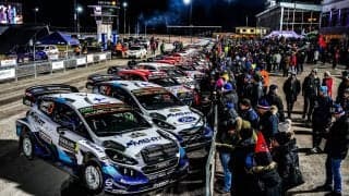 WRCスウェーデン：スタッドが火花を散らすシェイクダウン2はラトバラがトップ。勝田は7番手