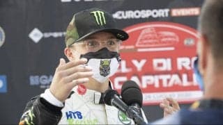 ERCローマ：記者会見は屋外でひとりずつ、ドライバーはチームマスク姿で登場