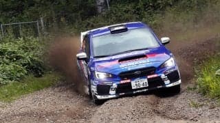 全日本ラリー北海道：ラリー初日最後のSSで新井大輝がトップに。2番手新井敏弘とは2.1秒差
