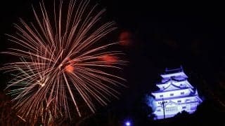 全日本ラリー唐津：コロナウイルス収束を願い、唐津の夜空に大輪咲く