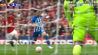 三笘薫、誰より早い動き出しからの超速フリーラン！凄まじい駆け上がりで1対1の決定機を作り…ファンのボルテージが最高潮に達した瞬間