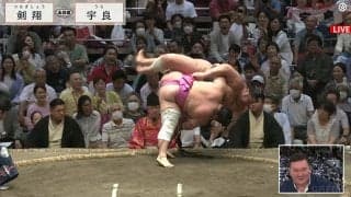 宇良、衝撃の体幹力「Y字バランスみたいなってる」驚きの声