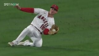 大谷翔平の後輩が好守の主役に！涼しい顔で飛球キャッチからニッコリ顔 「ミッキー最高」「笑顔ヤバ」ファンもギャップ萌え