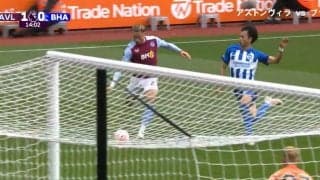 「一瞬ボールウォッチャーに」三笘薫、懸命のスプリントと決死のスライディングも一歩届かず…目の前で無念の失点