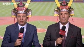 現地中継も「スゴイ！ショーヘイ！」大谷翔平のチームMVP受賞に賛辞 「しかも日本語w」“熱弁姿”に反響